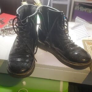 Dr. Martens Shiny Black Combat Boots